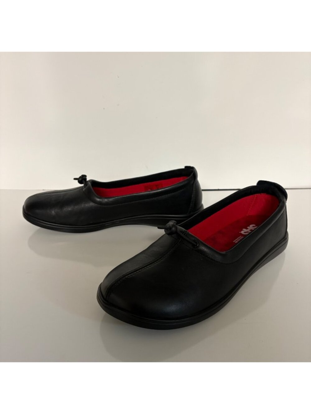 SAS Funk Active Slip On Loafer Womens Size 9.5M Black Leather Comfort Shoes